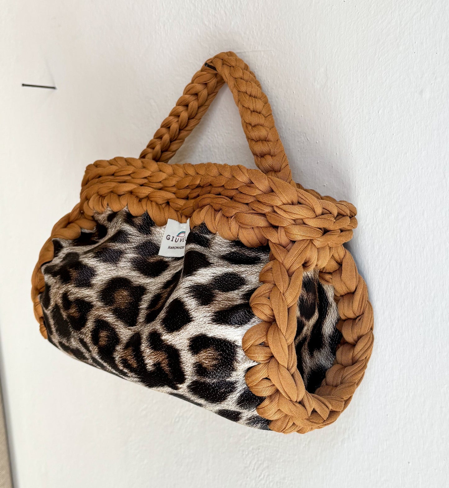🐆🍪 GIUncinetto OVAL SMALL LEOPARDO con contorno Biscotto
