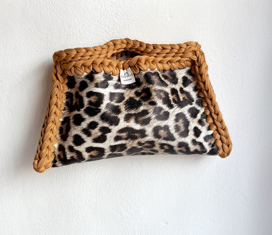 🐆🍪 GIUncinetto POCHETTE MEDIA LEOPARDO con contorno Cookies